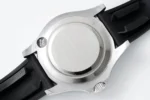 Rolex Yacht-Master 42mm Diamond Set Watch – Silver Dial with Black Rubber Strap - Image 9