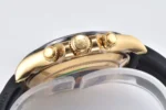 Rolex Daytona 116518 Gold Engraved Natural Cloud Mother-of-Pearl Dial Watches with Black Rubber Strap - Image 9